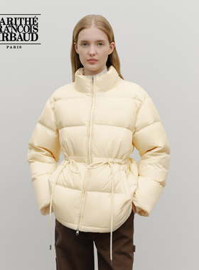 MARITHE女士收腰羽绒服 潮流双向顺滑拉链防风保暖外套2025年秋冬