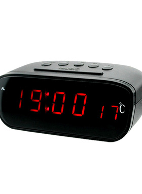 大屏汽车LED电子时钟车载时钟带闹钟温度计红色LED背光