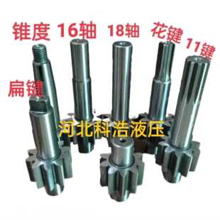 扁键轮 平键16轴和18轴 液压泵3系齿轮配件304到325 花键和花11键