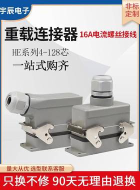 矩形重型连接器Hdc-He-6 Core 10 Core 16 Core 24 Core 32 Core