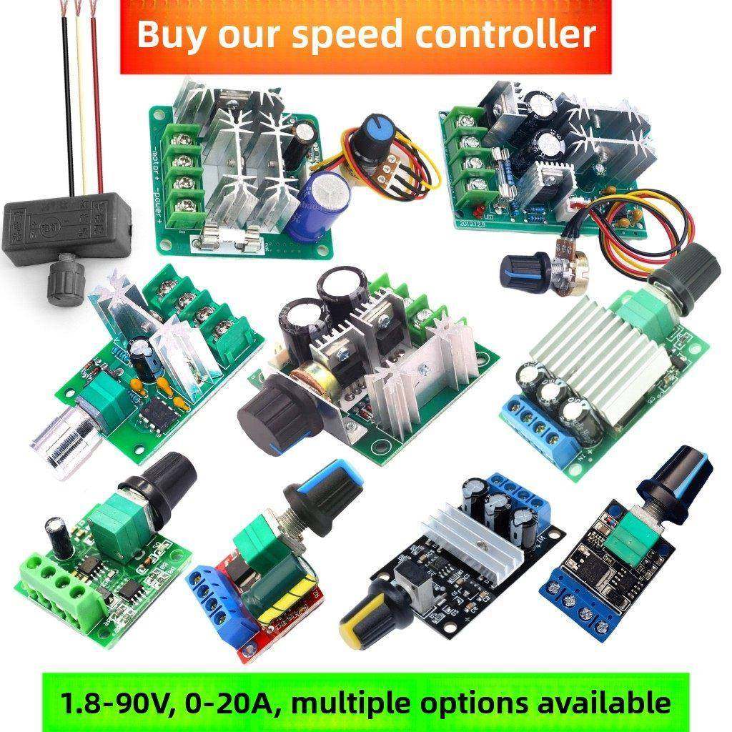 可调电压1.8V-90伏Pwm直流电机调速器12V 24V风扇电机水泵调速板