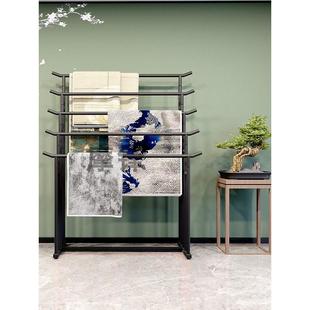 中服国铁装岛落地式展示架围巾架架织物围巾领带裤子材店料架三角