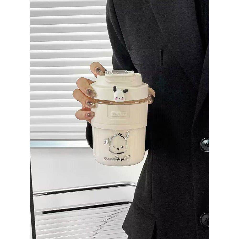 学院风杯子ins高颜值吸管杯塑料儿童水杯女学生可爱咖啡杯摔不烂