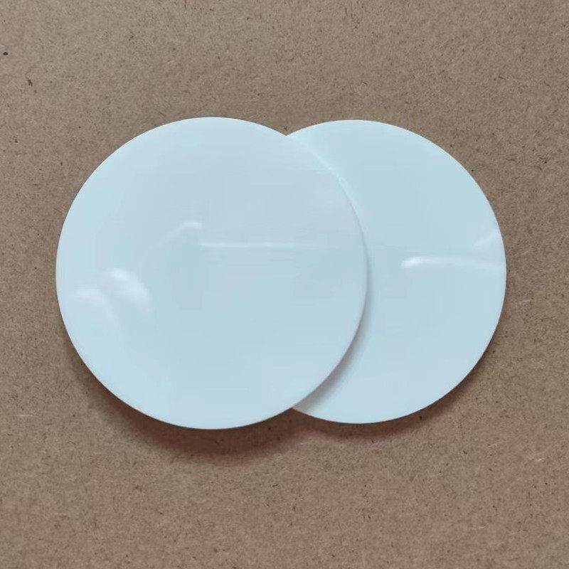 白色圆压克力板定制有机玻板磨白砂乳白奶瓷白璃圆板圆形盘圆片