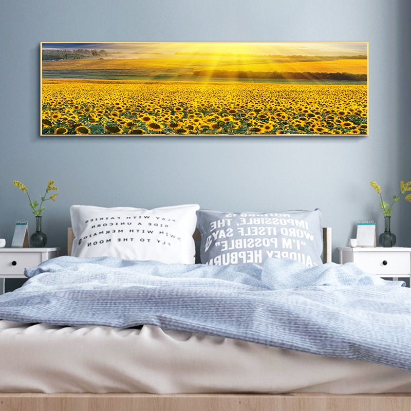 现代简约床头画卧室装饰画温馨