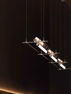 后现代极简餐厅吊灯工作室灯创意办公室书房马扎灯艺术吧台吊灯