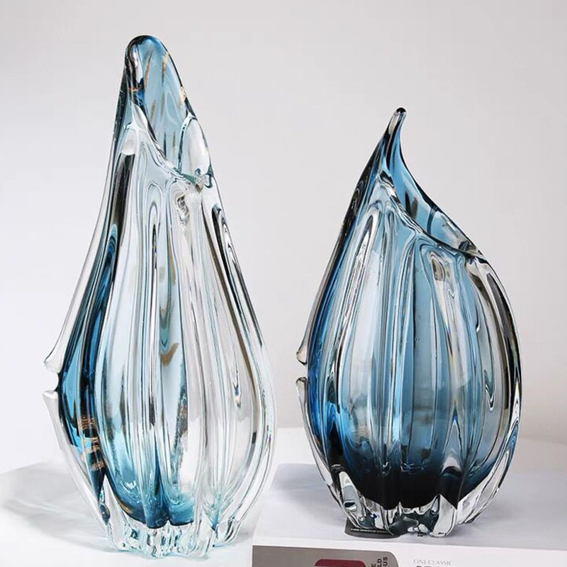 北欧风琉璃花瓶摆件客厅插花餐桌玄关高级感透明水养花器装饰鲜花,模玩/动漫/周边/娃圈三坑/桌游,文化/体育周边,淘宝优惠券,粉丝福利购,淘宝优惠卷