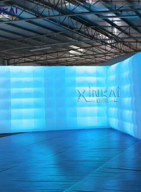 源头直销充气弯墙 宴会背景ledd灯光弯墙 婚礼派对活动创意背景墙