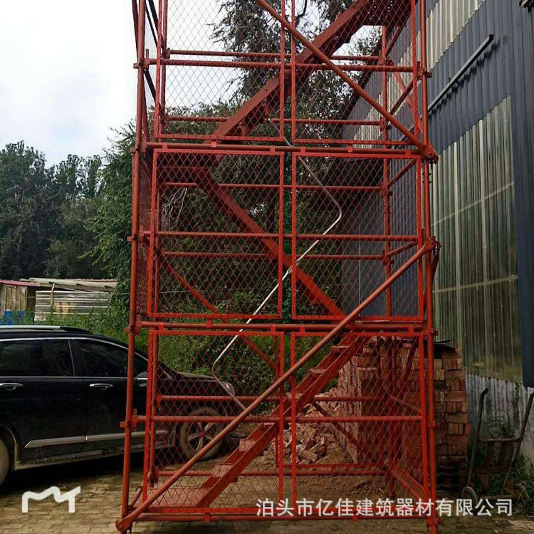 现货供应 桥梁施工安全爬梯 高墩基坑施工笼式爬梯梯笼 品质保证