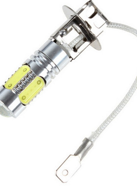 2件H3 7.5W超亮汽车LED前大灯H3 9005大功率灯泡雾灯12V白色