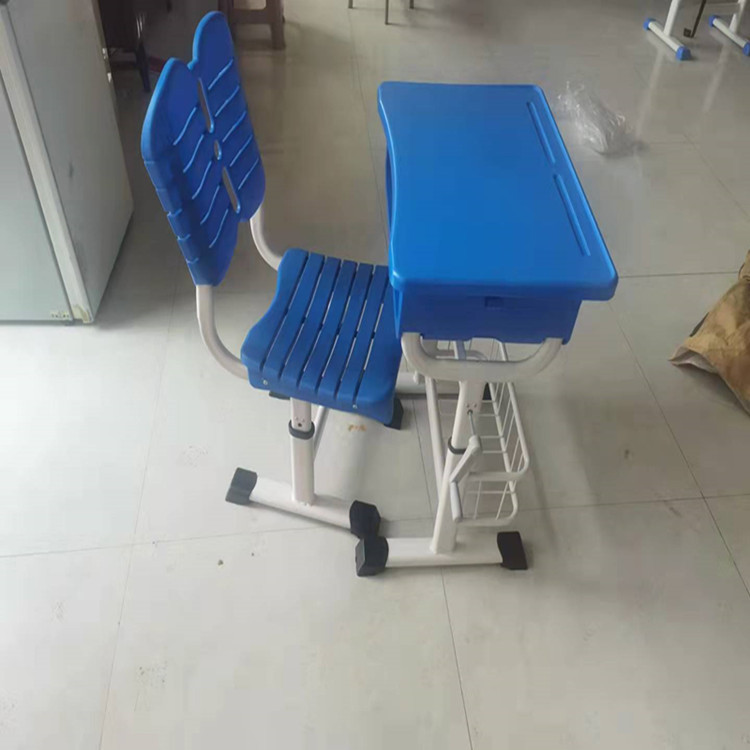 手摇升降学生课桌椅厂家直销学校家用单人学校培训辅导班学习桌