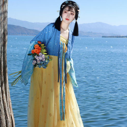 醒春集唐制春夏齐胸汉服配色清新