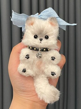 扭扭棒小猫diy手工材料包包挂件