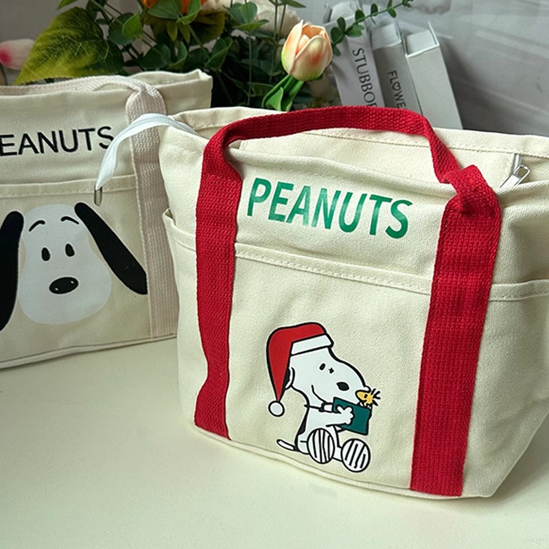 史努比帆布大容量女妈咪手拎包