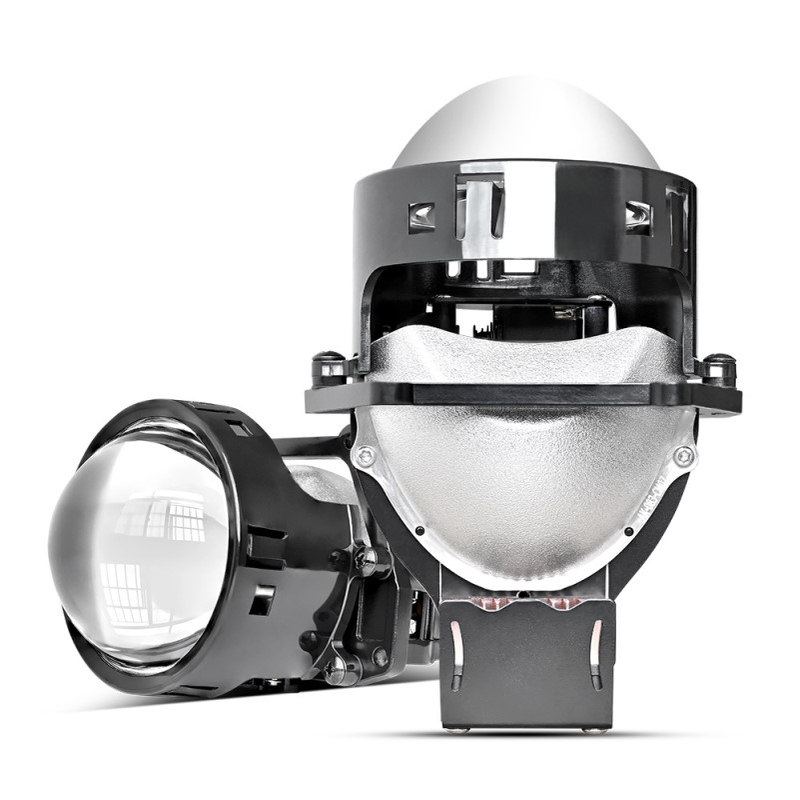 汽车LED大灯双光透镜3寸超亮led 车灯70W双灯杯远近一体H4 Bi led