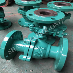 DN25 涡轮衬胶球阀 Q341J DN300 铸铁材质