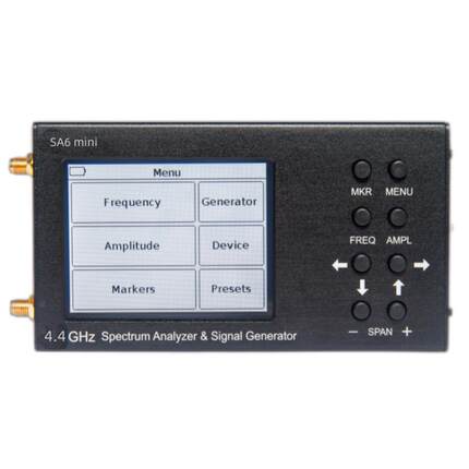 SA6 Mini手持频谱分析仪支持35-4400MHz3.2寸信号发生器频谱仪