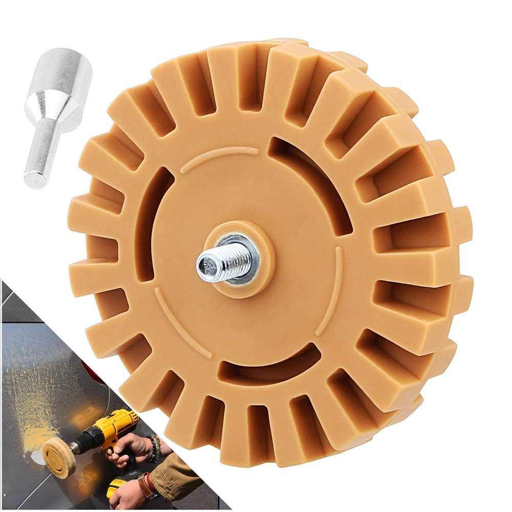 贴膜去除器橡皮轮4英寸橡胶擦除器贴纸带钻头转接器胶粘剂去除器,3C数码配件,其它配件,淘宝优惠券,粉丝福利购,淘宝优惠卷