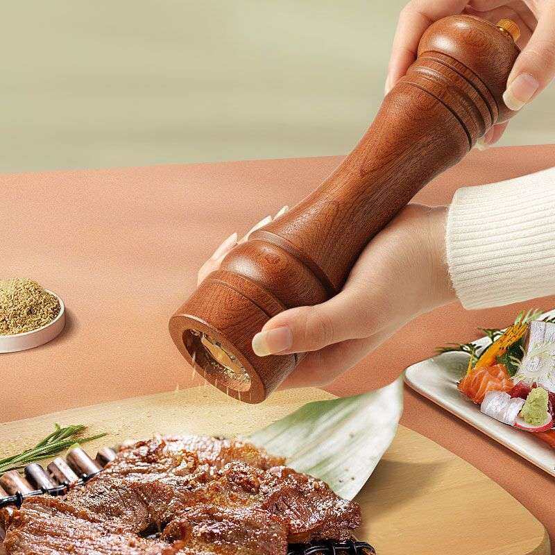 手动6寸8寸10寸厨房胡椒研磨器乌檀木花椒现磨胡椒粉调味罐研磨瓶,3C数码配件,其它配件,淘宝优惠券,粉丝福利购,淘宝优惠卷