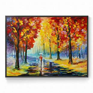 阿夫列莫夫名画街景花卉树木风景装饰画客厅餐厅玄关走廊卧室挂画