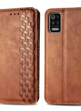 适用LG K52手机保护壳 Stylo6/LG K71翻盖插卡多功能纯色防摔皮套