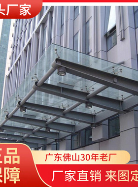 钢化玻璃厂家 5+5 6+6 夹胶玻璃 雨棚钢化SGP PVB夹胶玻璃 精磨边