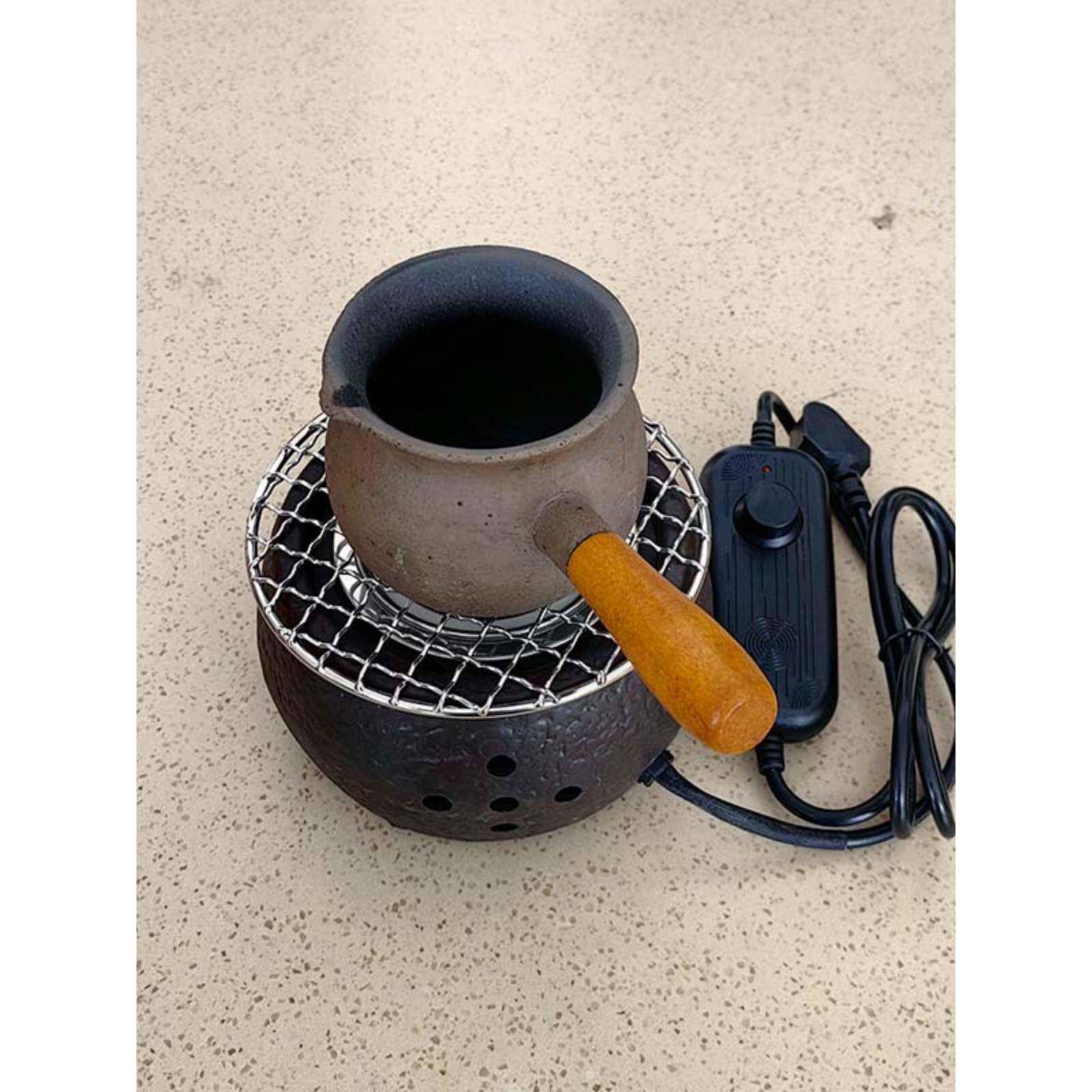 复古陶瓷家用甘肃罐罐茶电热炉子茶壶罐子冲茶加热烧茶器围炉煮茶