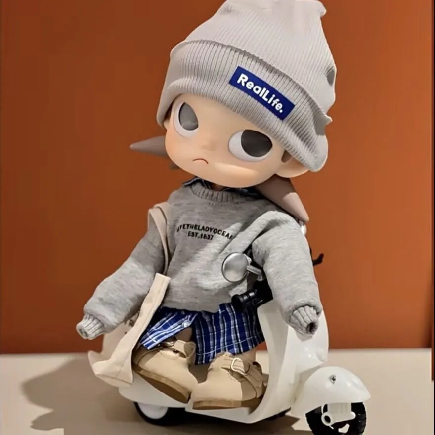 Zsiga娃衣向往之处1/8可动人偶衣服嘎姐格子衬衫卫衣娃衣套装着替