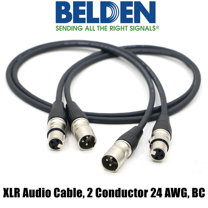 美国百通BELDEN卡侬音频线电容麦克风卡农线音响混音器连接话筒线