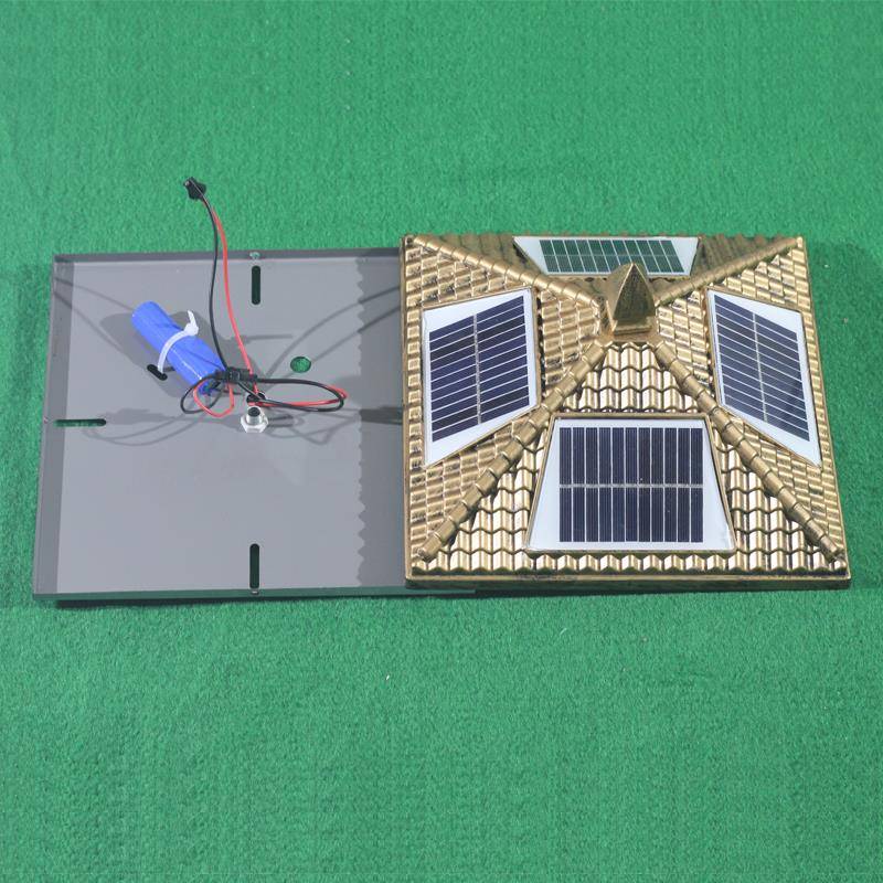 太阳能灯灯盖太阳能柱头灯盖子柱头灯改太阳能配件大全庭院灯瓦盖
