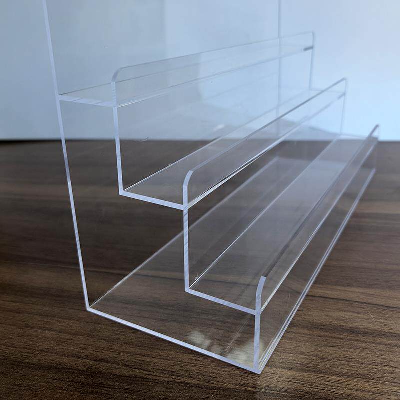 吧唧桌面展示收纳盒透明亚克力阶梯式谷子动漫周边徽章置物架