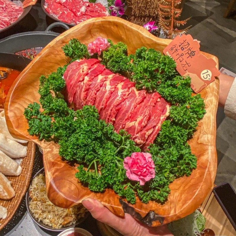 山野风异形根雕木质碗贵州酸汤火锅餐具摆盘木子姜牛肉保鲜盘包邮