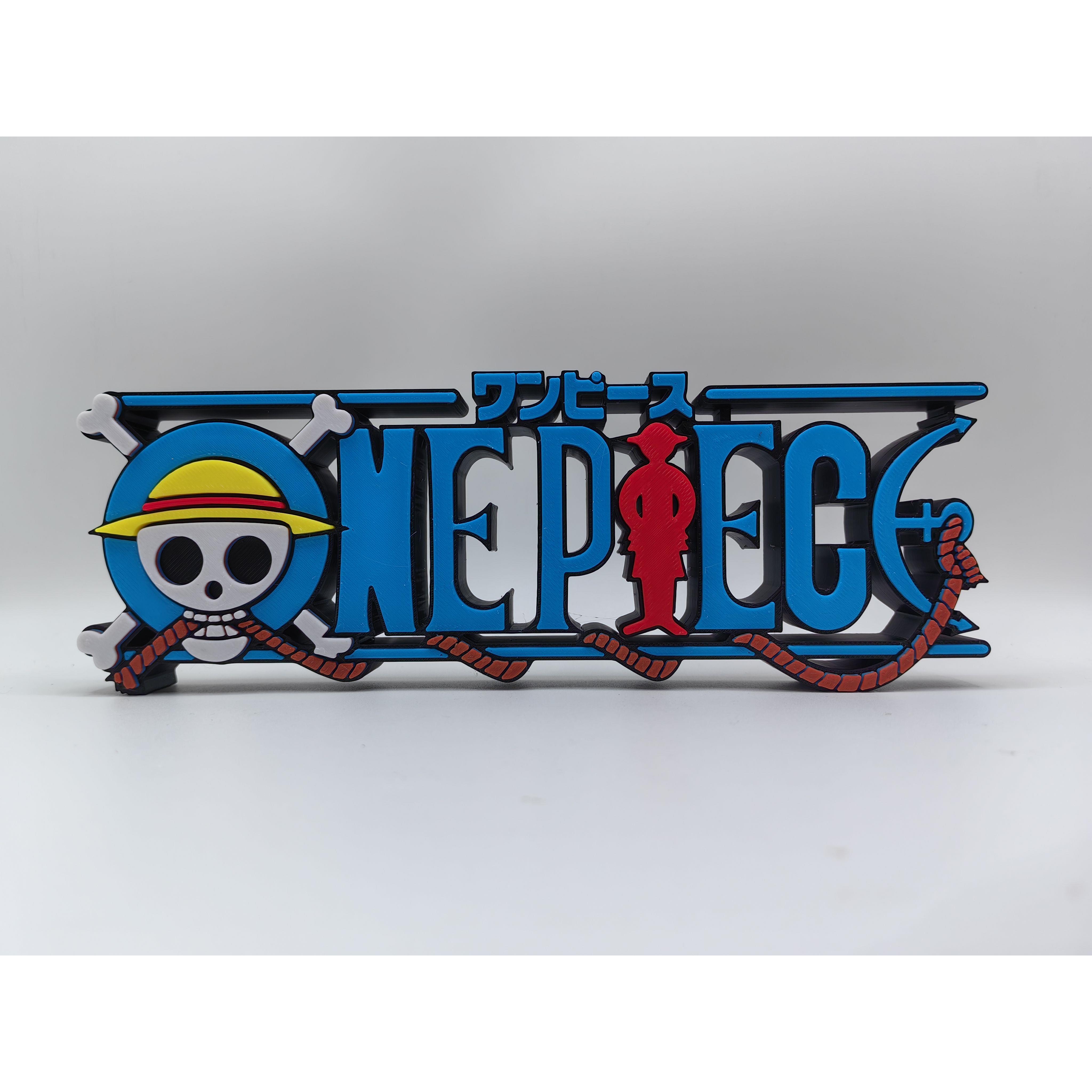 海贼王 航海王 One Piece Logo 立体字体 立牌 招牌 模型 摆件