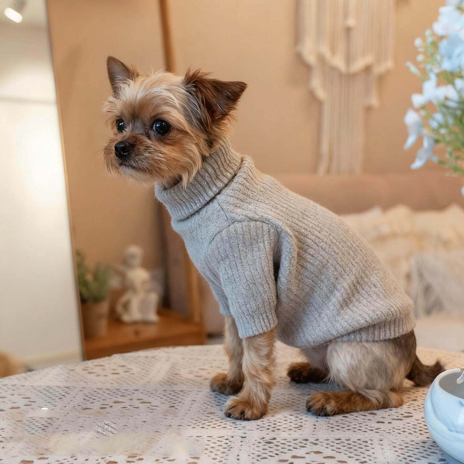 小鹿犬吉娃娃专用狗狗衣服小型犬冬季保暖羊羔绒马甲过冬神器加厚