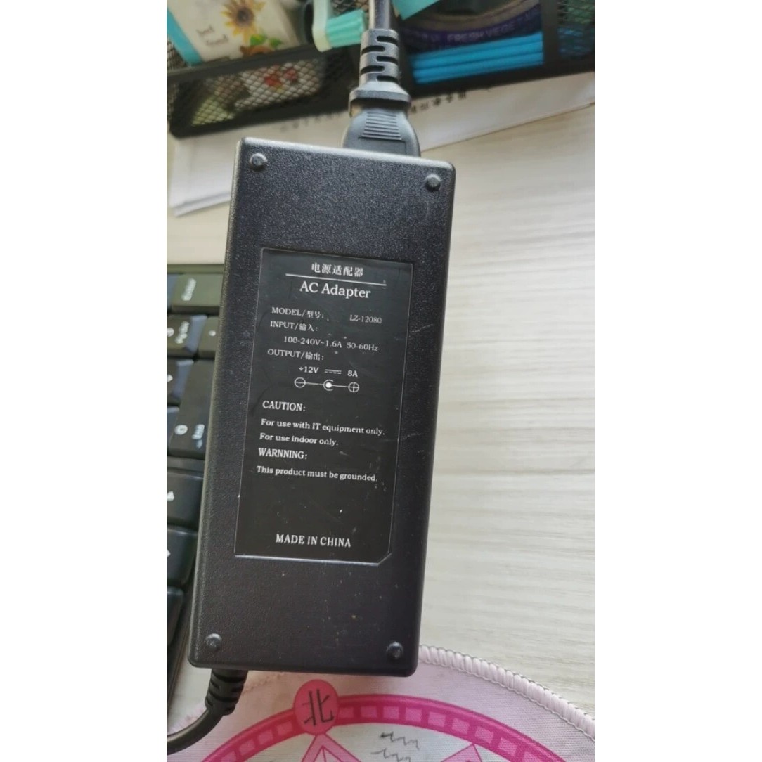 寒子城LZ-12080收银机电源线配接器爱宝DC12v8aAll充电器