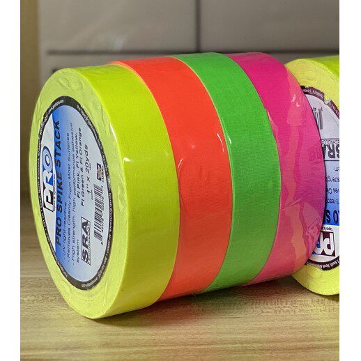 摄影萤光布基胶带进口 PRO SPIKE STACK彩色萤光胶带12MM24MM