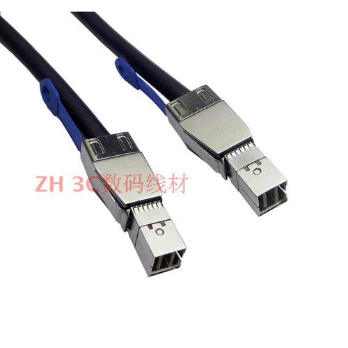 直销全新Mini SAS 3.0 HD高速 SFF-8644对SFF8644伺服器12G外置线