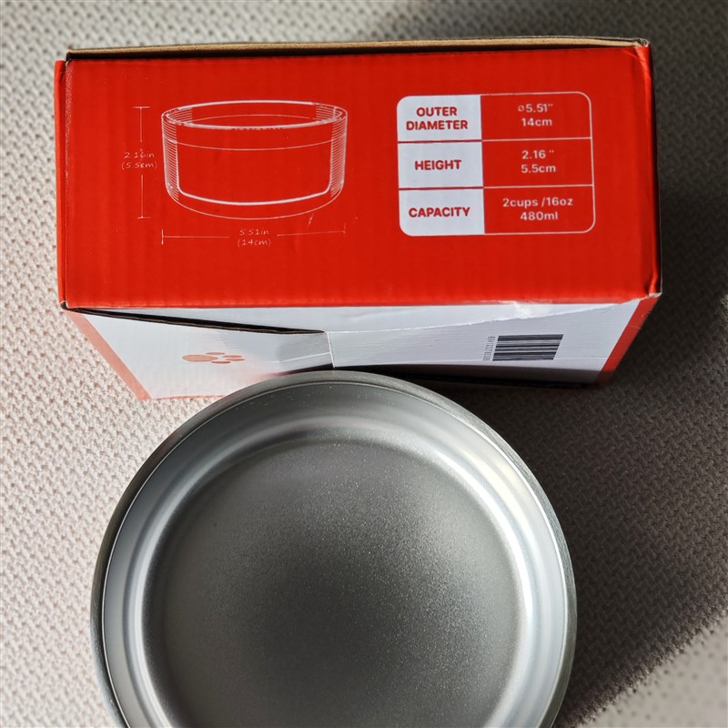 Orijen渴望猫狗碗宠物食盆喂水通用304不锈钢碗尺寸14cm*5.5cm