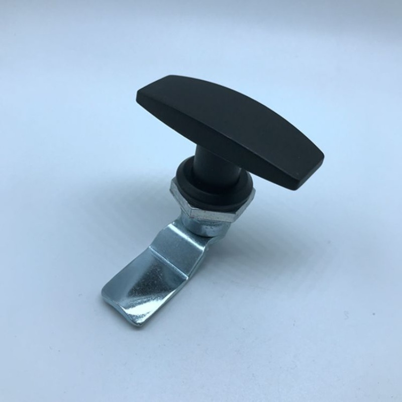 MS705-3UA黑色锌合金圆柱锁，机箱机柜圆柱锁