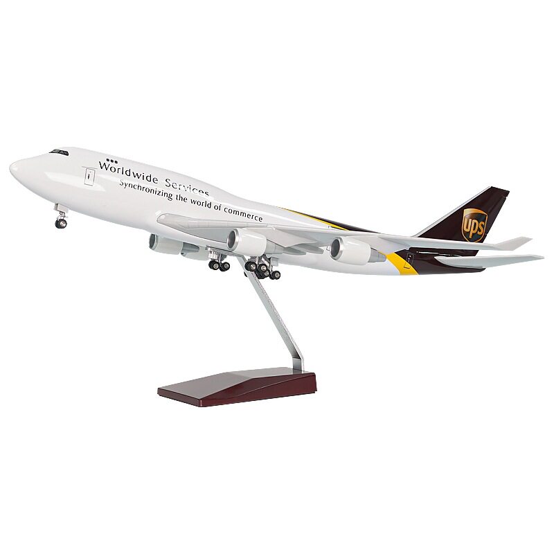 UPS航空Scale 1:150 47cm B747飞机模型摆件