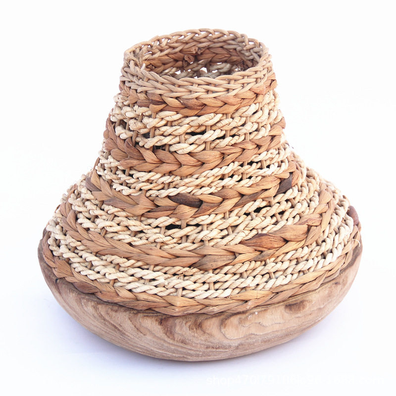 厂家销售手工编织原木工艺花瓶花盆花桶田园温馨民宿装饰品,标准件/零部件/工业耗材,其他管件,淘宝优惠券,粉丝福利购,淘宝优惠卷