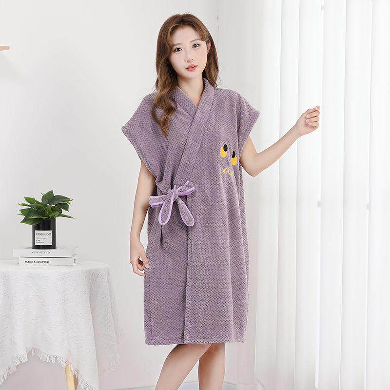可穿式浴巾浴裙浴袍2025新款大人柔软比纯棉全棉吸水家用可裹巾gh