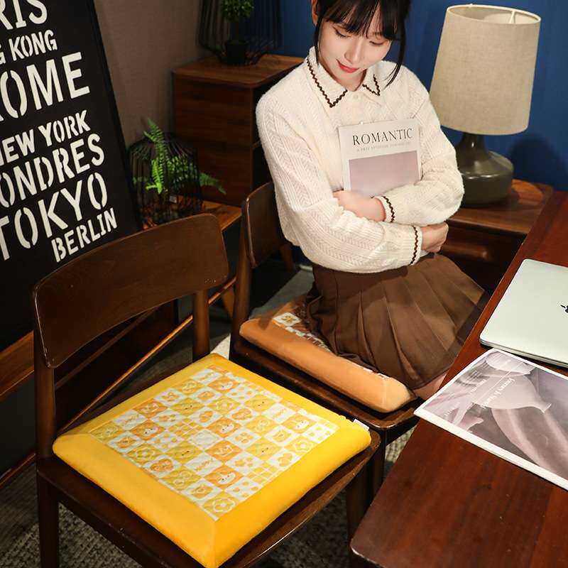 冰丝坐垫夏季凉垫办公室上班久坐不累神器汽车防屁股痛透气椅子垫