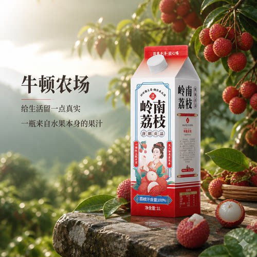 nfc100%荔枝汁0添加配料干净