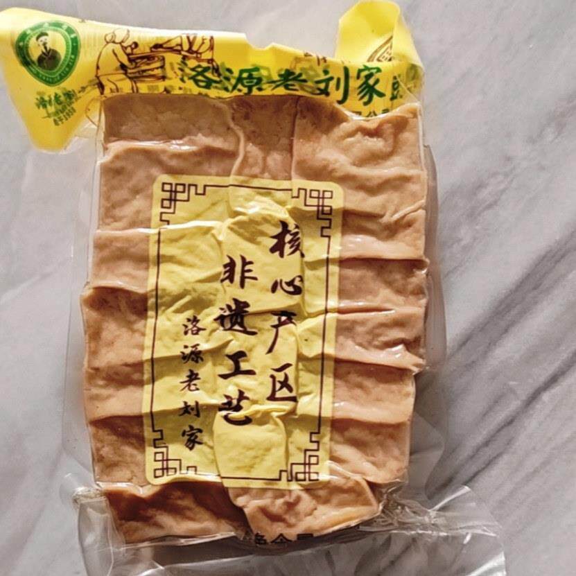 新陕西特产正宗洛南洛源老刘家豆腐干原味代餐豆干陕南露营餐