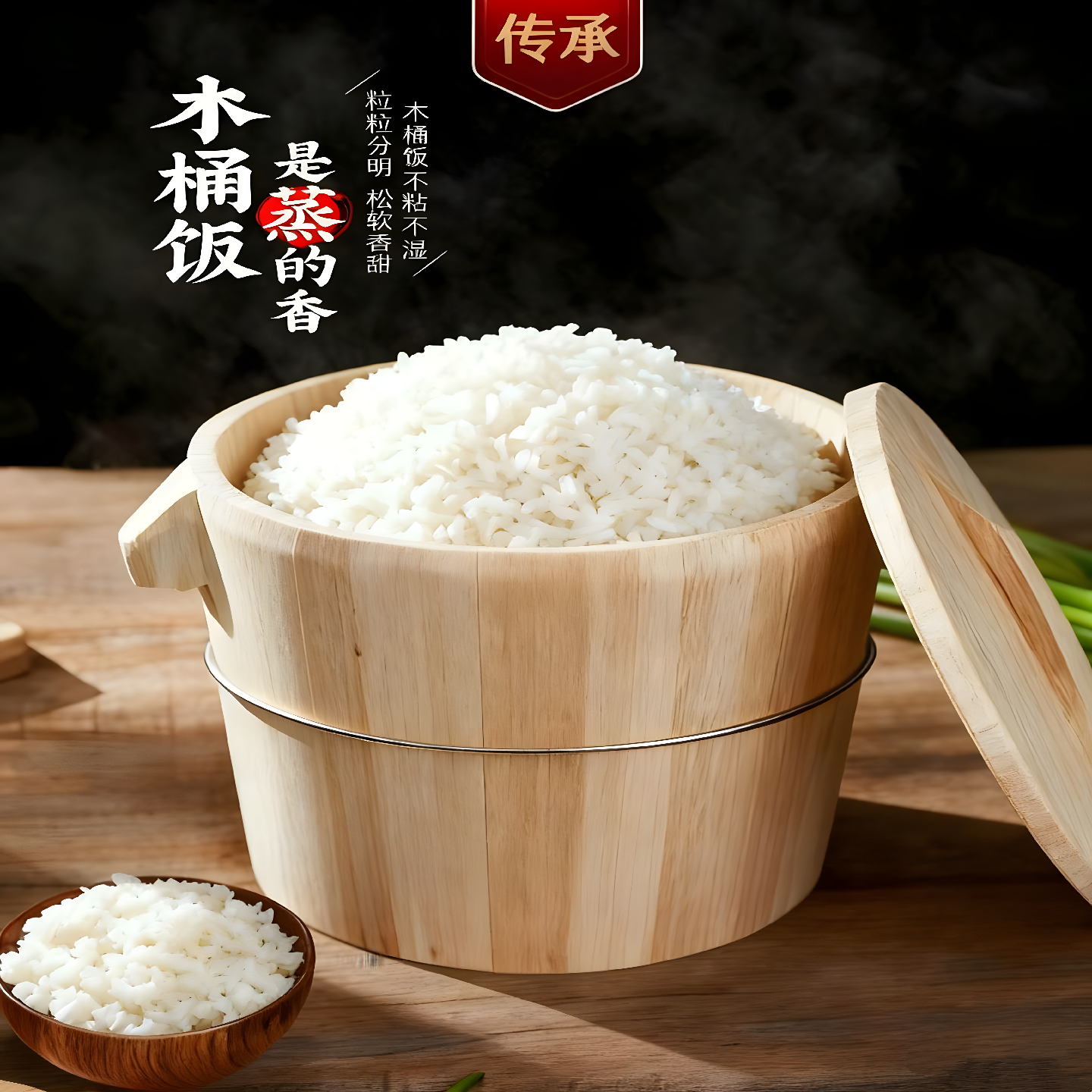 杉木蒸饭木桶家用甑子蒸饭桶小号商用专用蒸桶蒸子竹制蒸笼糯米饭