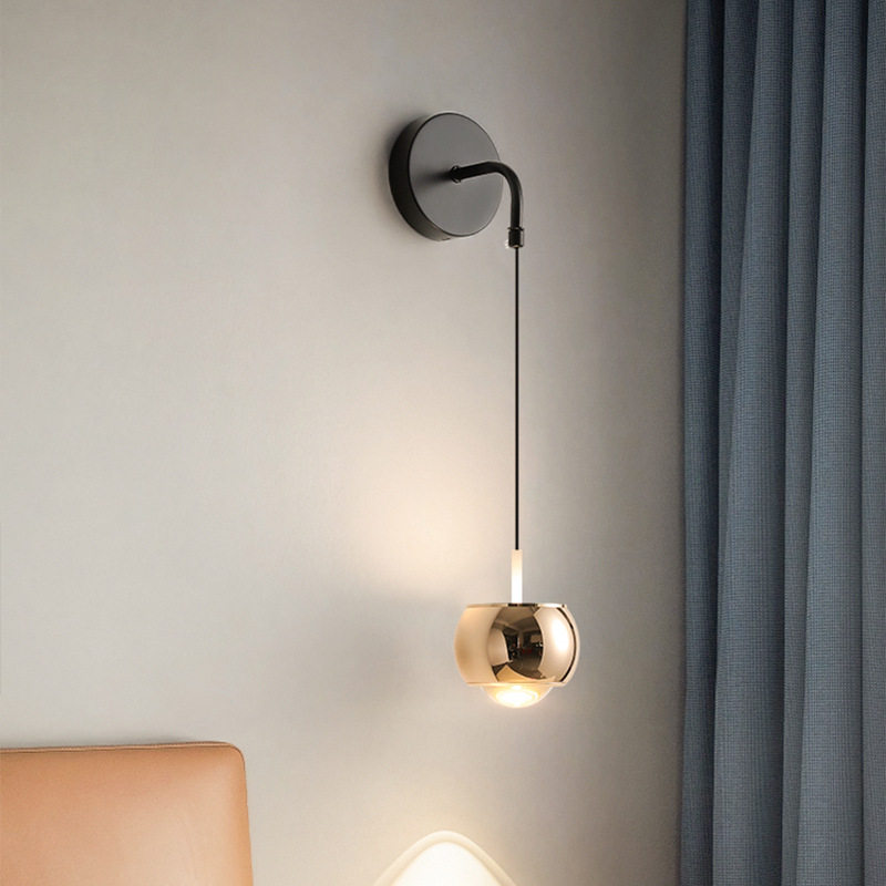 网红可触摸开关极简现代沙发玄关柜创意蘑菇主卧室民宿床头壁灯