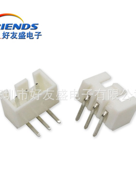 弯针XH2.54 白色接线端子2P3P4P5P6P7P8P10-12P 针座2AW 厂家直销