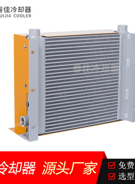 睿佳风冷却器AH1417t-ca100射出机回油冷却铝制液压12V风冷散热器