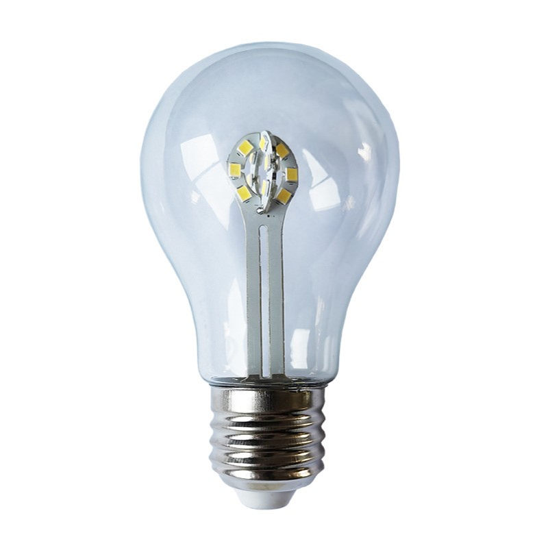 A60球泡灯E27螺口花瓣灯AC85-265V宽电压无频闪5W吊灯光源暖白